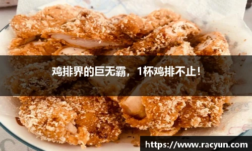 鸡排界的巨无霸，1杯鸡排不止！