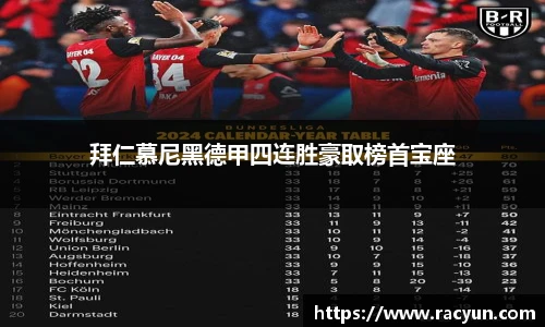 拜仁慕尼黑德甲四连胜豪取榜首宝座